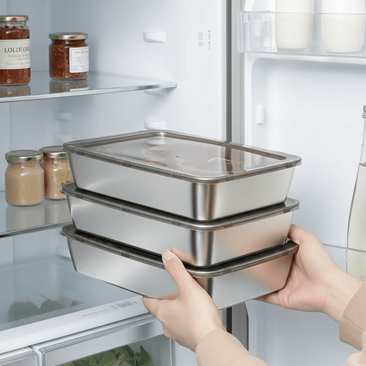 STEELFRESH Stainless Steel Lunch Box — Airtight Silicone Seal 1
