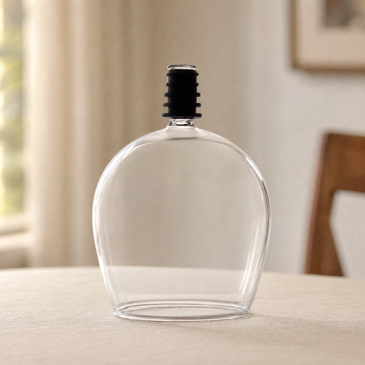 Wine Accessories — Stemless Glass with Bottle Stopper Base 7