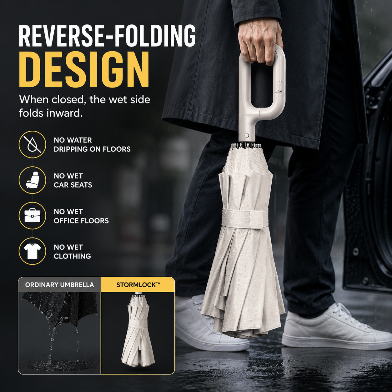 StormLock Windproof Umbrella — Auto 8-Rib UV Protection 5