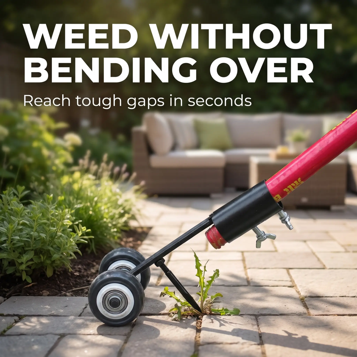 Strong Gap Weeder — Double Hook Weed Removal Tool for Paving 3