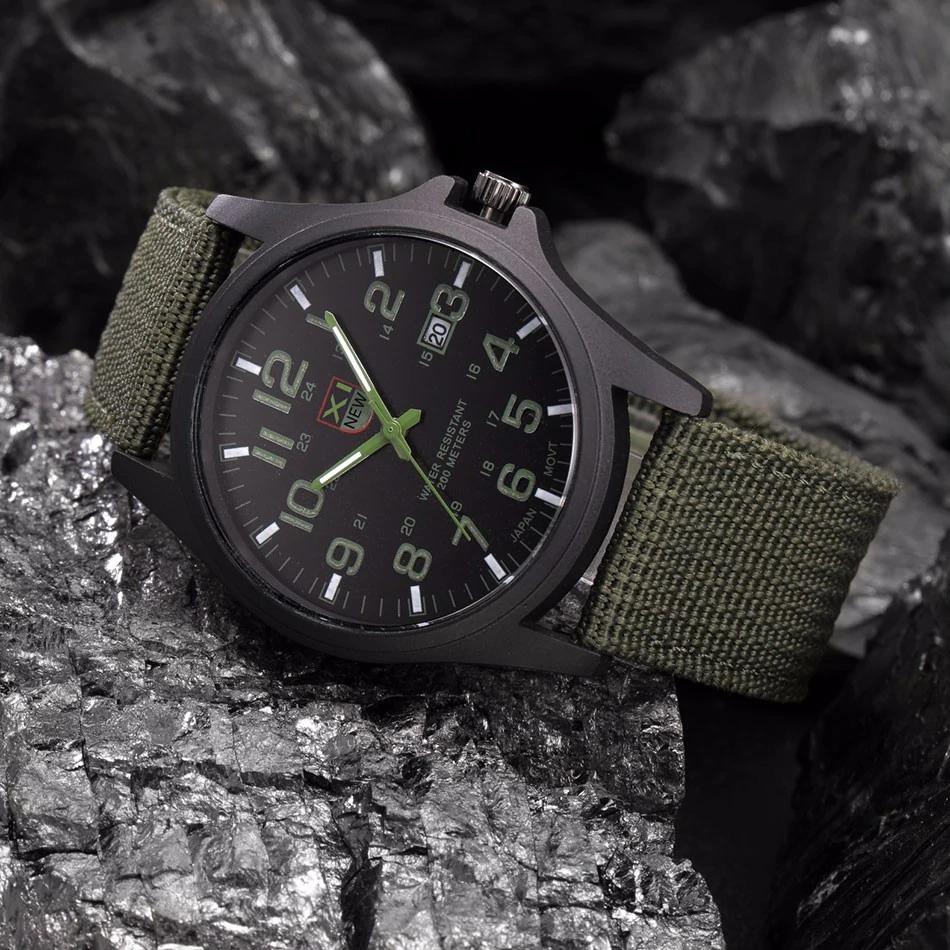 Tactical Men's Watch — Waterproof, Shockproof & LED Light 1