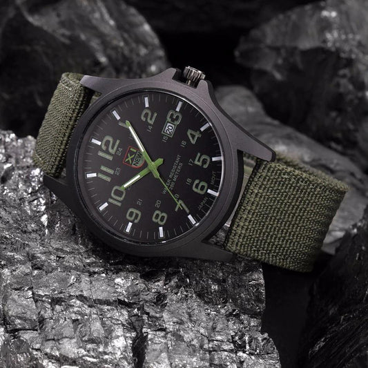 Tactical Men's Watch — Waterproof, Shockproof & LED Light 1