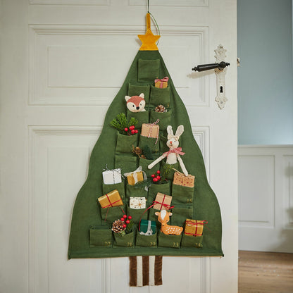 TALIRA Handwoven Cotton Advent Calendar — 24-Pocket Christmas Tree 2