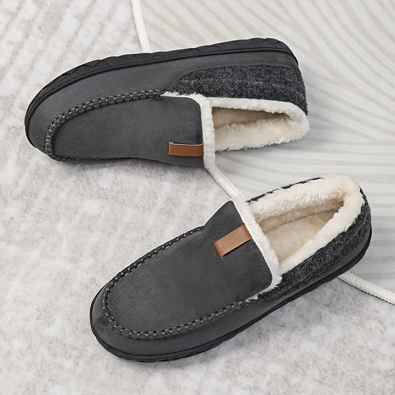 TERRAWOOL Men's Wool Loafer Slippers — Warm House Shoes 9