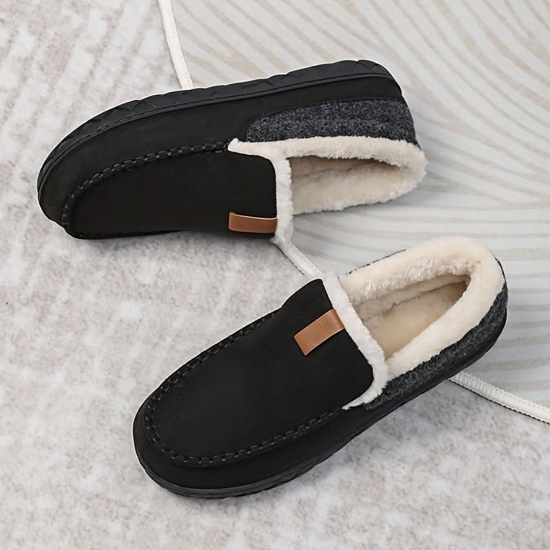 TERRAWOOL Men's Wool Loafer Slippers — Warm House Shoes 1