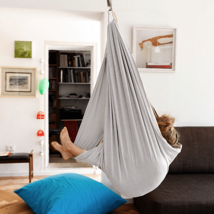 Therapeutic Cotton Hammock Swing for Kids — Sensory Play 2