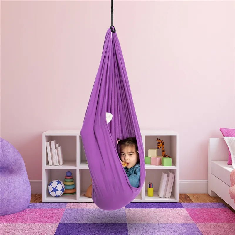 Therapeutic Cotton Hammock Swing for Kids — Sensory Play 3