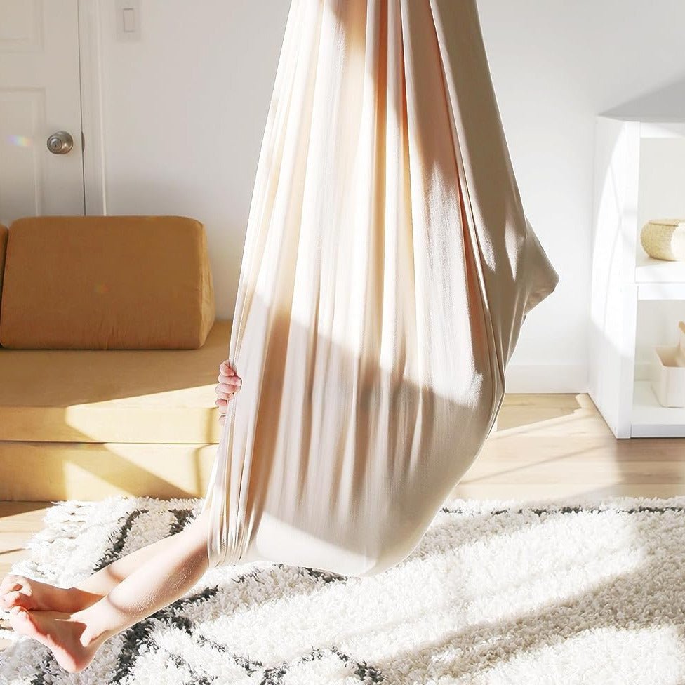 Therapeutic Cotton Hammock Swing for Kids — Sensory Play 4