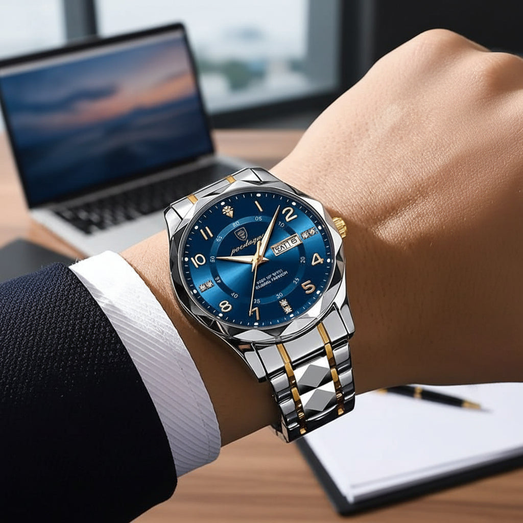 TitanForce Men's Titanium Sports Watch — Water-Resistant 50m 1