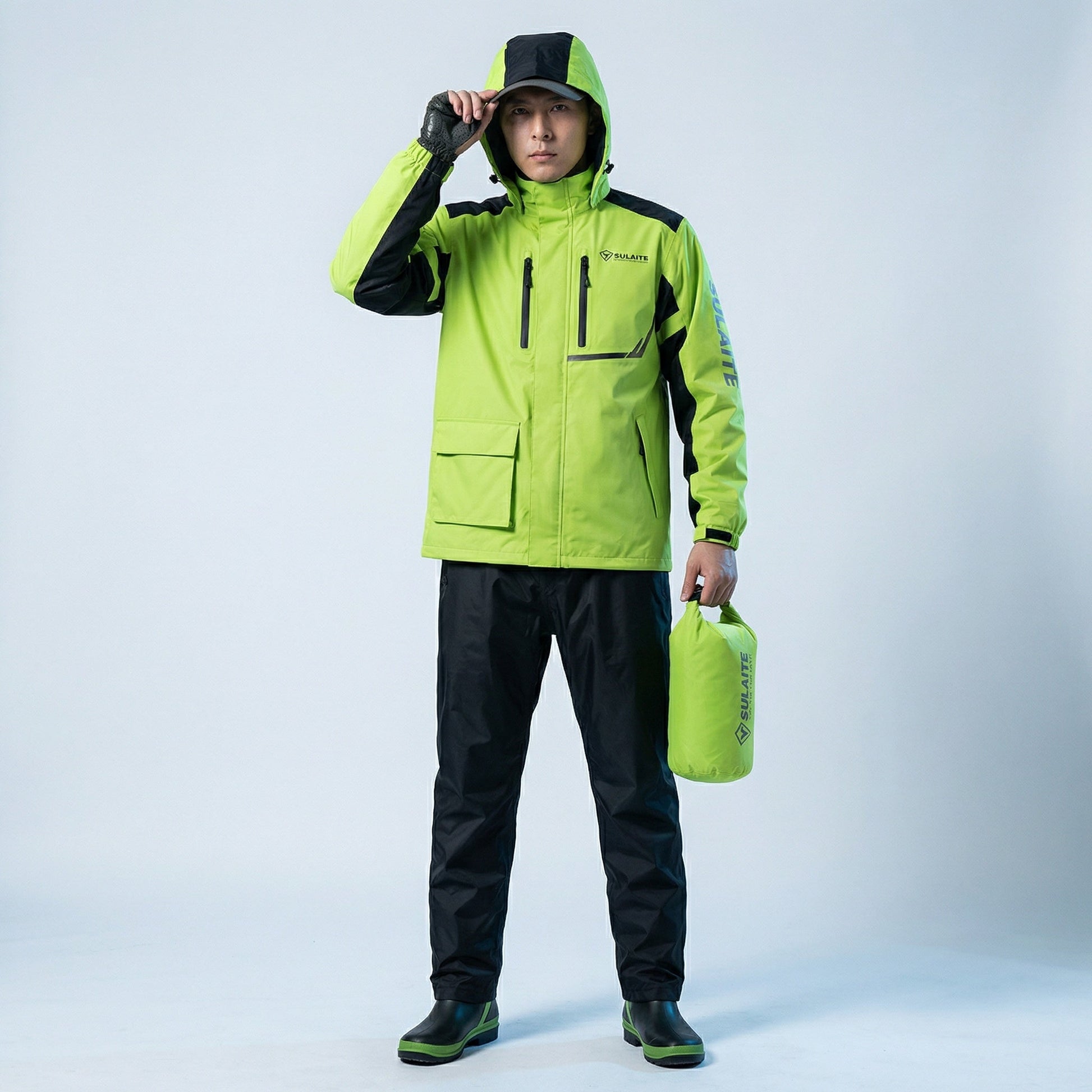 Two-Piece Rain Suit — Waterproof Breathable Unisex Outdoor Gear 14