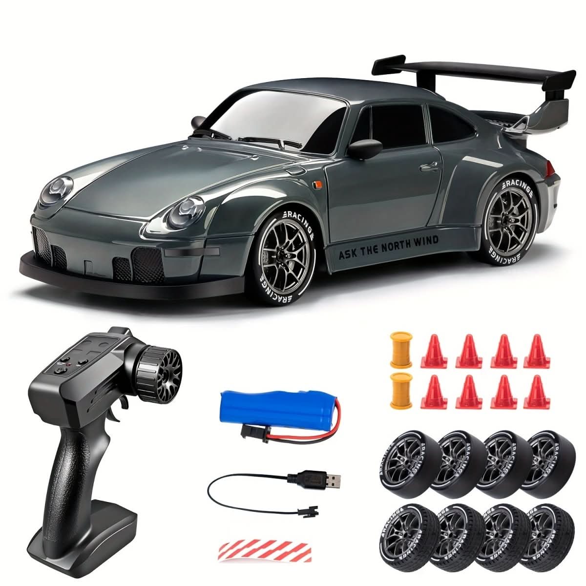 RC Car Ultimate Drift Racer — LED Wheels & 4WD 1:24 Scale 7