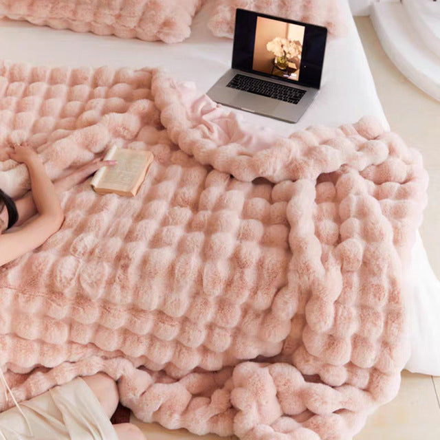 Ultra-Soft Luxury Throw Blanket — Elegant Warmth for Bed & Sofa 2