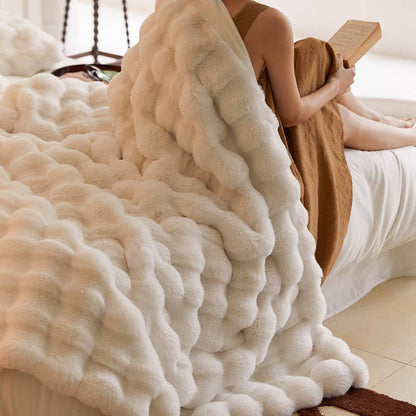 Ultra-Soft Luxury Throw Blanket — Elegant Warmth for Bed & Sofa 5