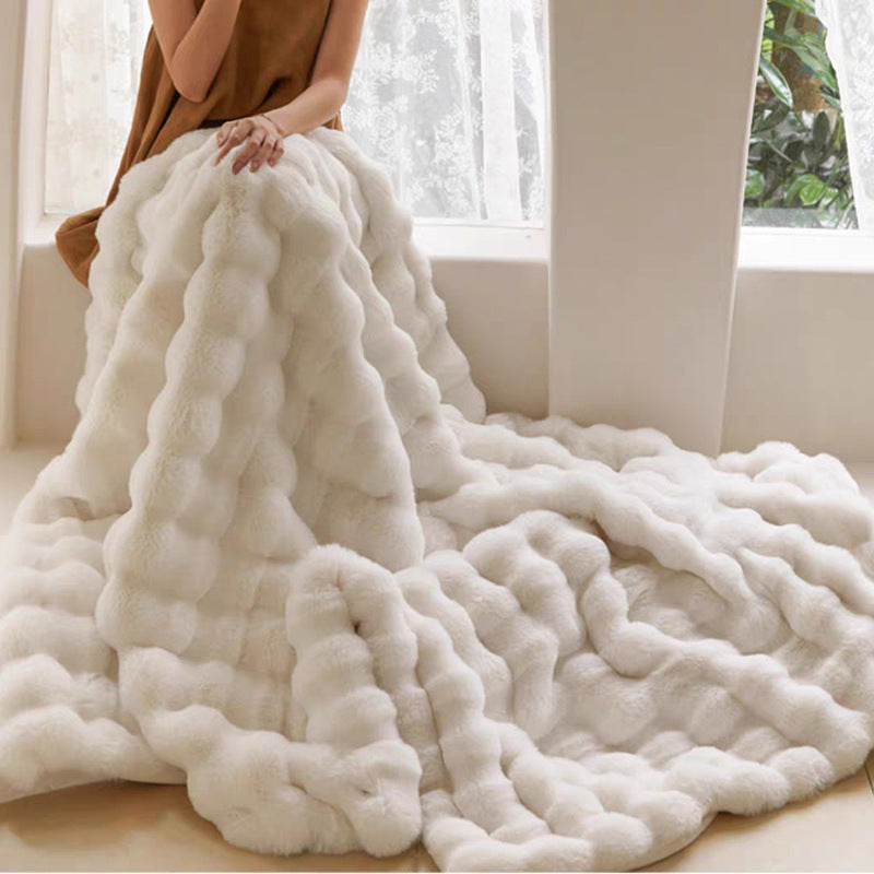 Ultra-Soft Luxury Throw Blanket — Elegant Warmth for Bed & Sofa 7