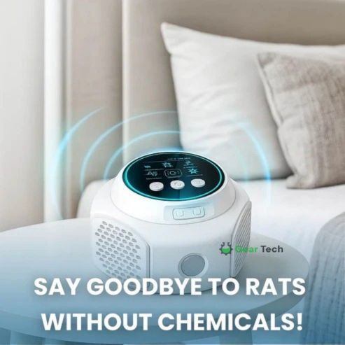 Ultrasonic Plug-In Rodent Repeller — 3200 m² Coverage 2