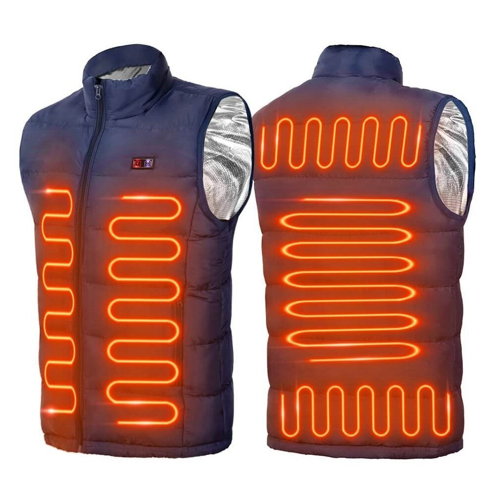 Unisex Heated Vest — 9-Zone Carbon Fiber, Up to 55°C 5