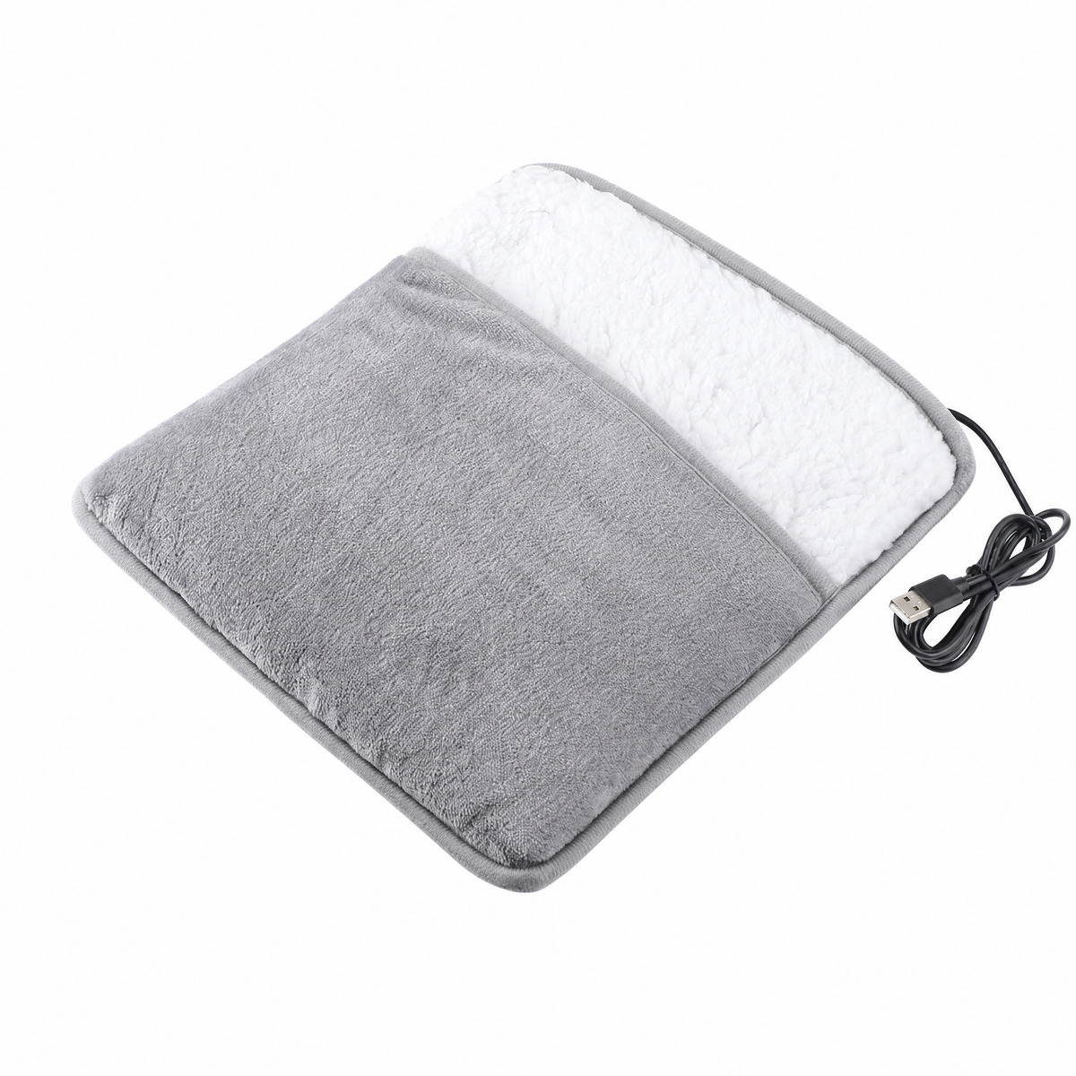USB Electric Foot Warmer Bag — Flannel Heated Pad 50–60°C 1