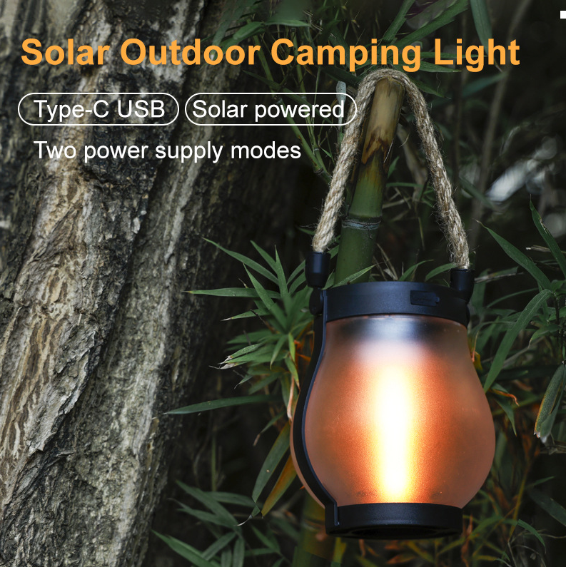 USB Rechargeable Rope Lantern — Auto Light-Sensing Hemp Handle 6
