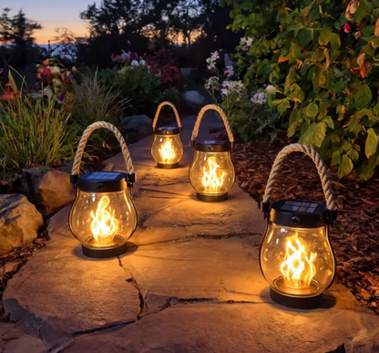 USB Rechargeable Rope Lantern — Auto Light-Sensing Hemp Handle 8