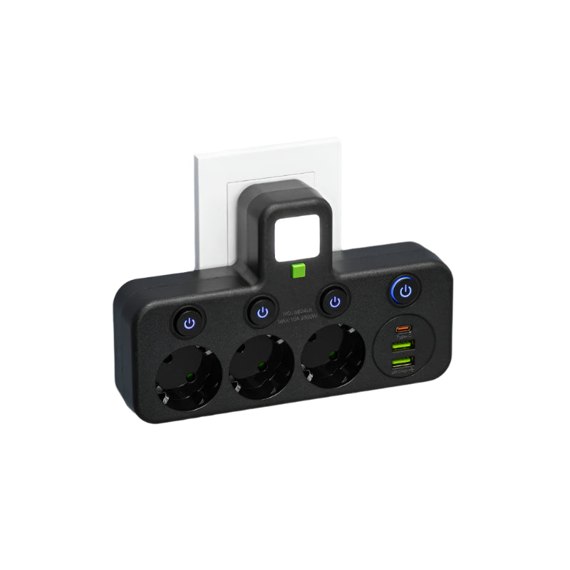 VOLTRIQ ProLine Power Strip — 4 Outlets, USB-C, Surge Protection 6