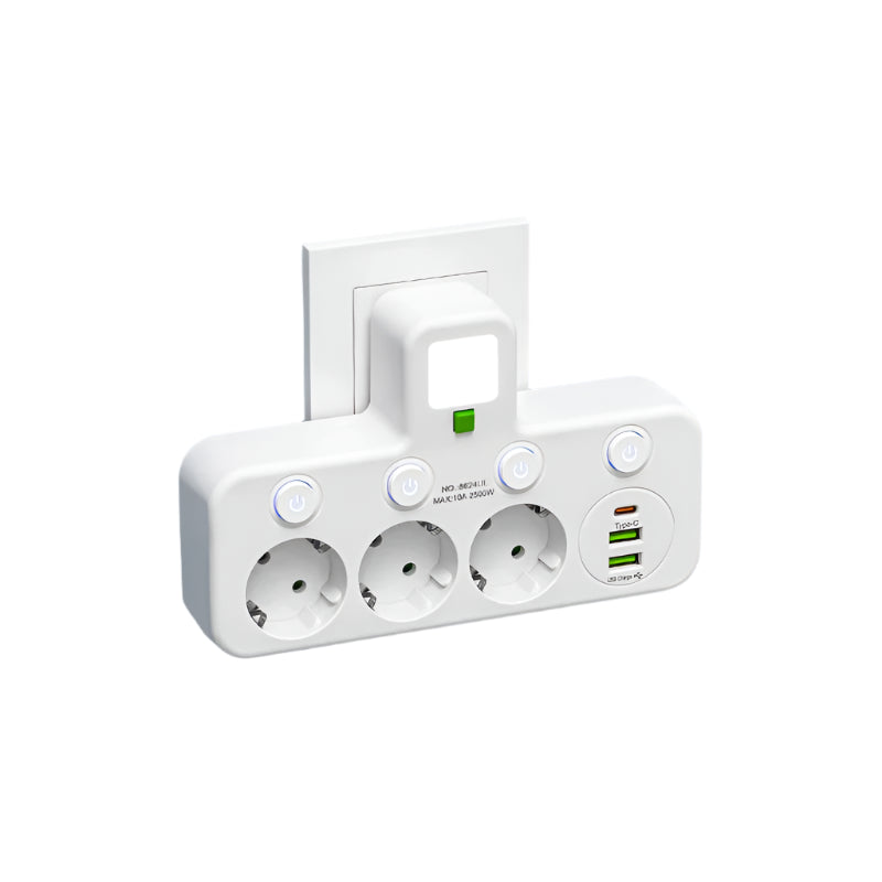 VOLTRIQ ProLine Power Strip — 4 Outlets, USB-C, Surge Protection 1