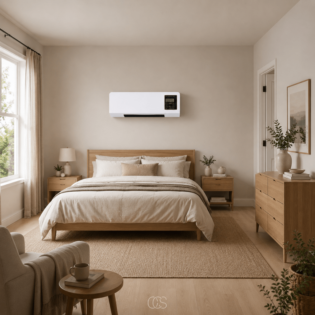 Wall Fan Heater with Remote Control & Timer — 2-in-1 1800W 3