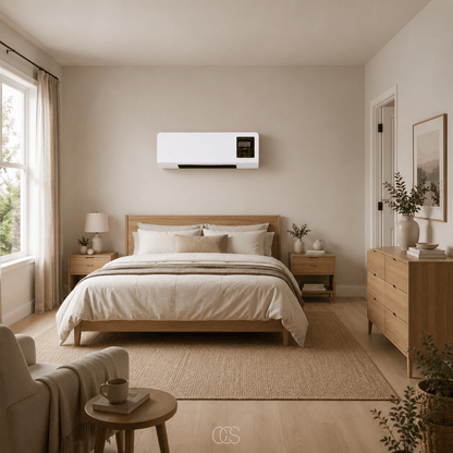 Wall Fan Heater with Remote Control & Timer — 2-in-1 1800W 3
