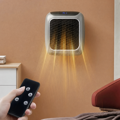 Wall-Mounted Mini Electric Space Heater with Remote Control 4
