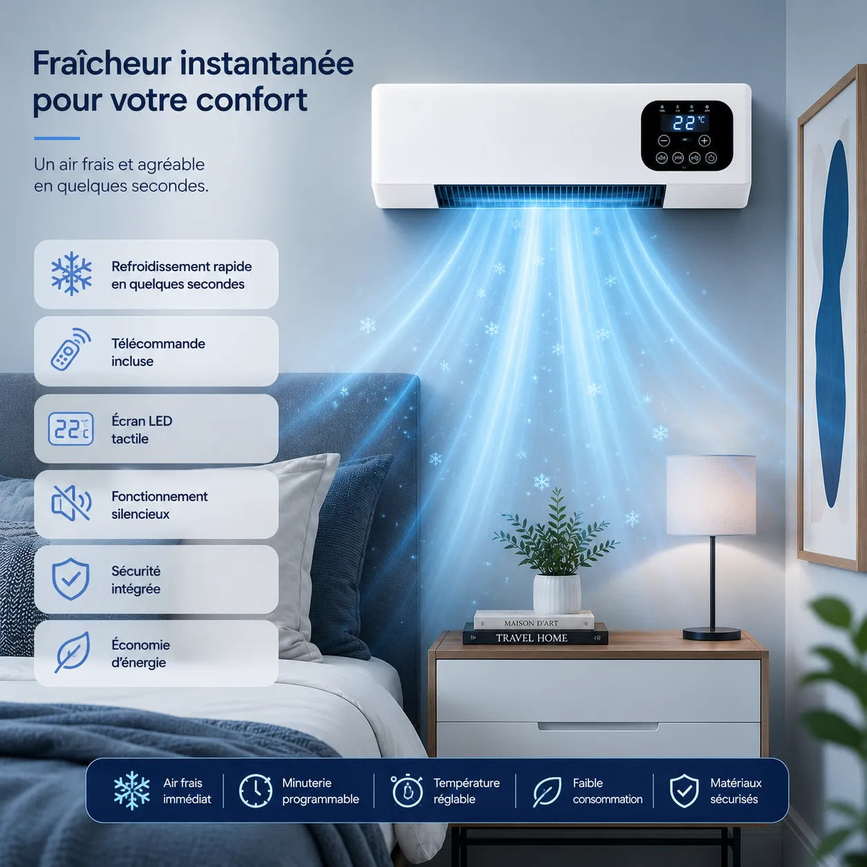 WallBreeze 2000W Wall-Mounted Air Conditioner — Hot & Cold 2