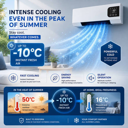 WallBreeze 2000W Dual Function Wall-Mounted Air Conditioner