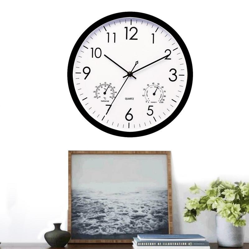 Weatherproof Outdoor Garden Clock with Temperature Gauge 3
