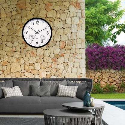 Weatherproof Outdoor Garden Clock with Temperature Gauge 5