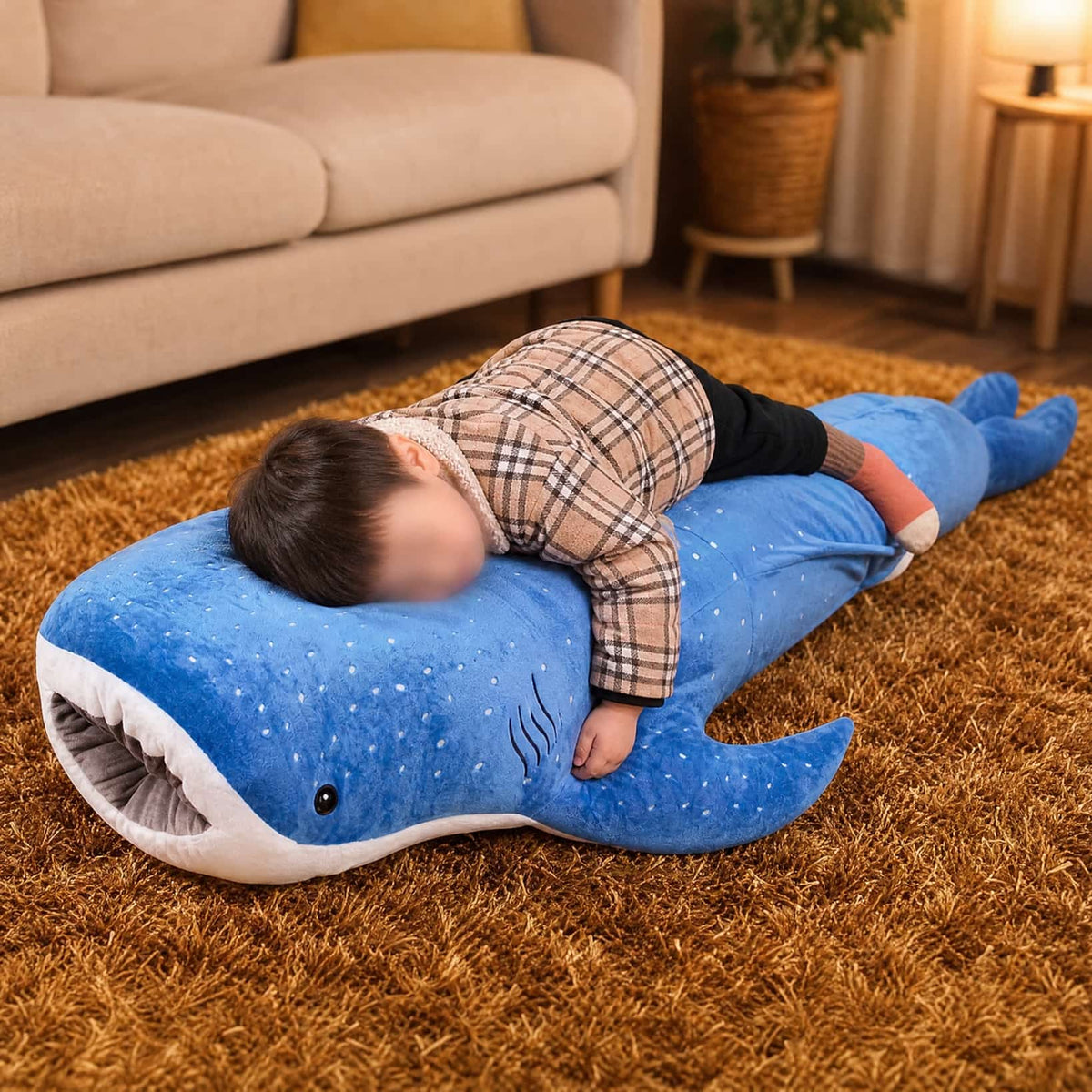 Whale Shark Plush Toy 50 cm — Soft Cuddle Pillow 2