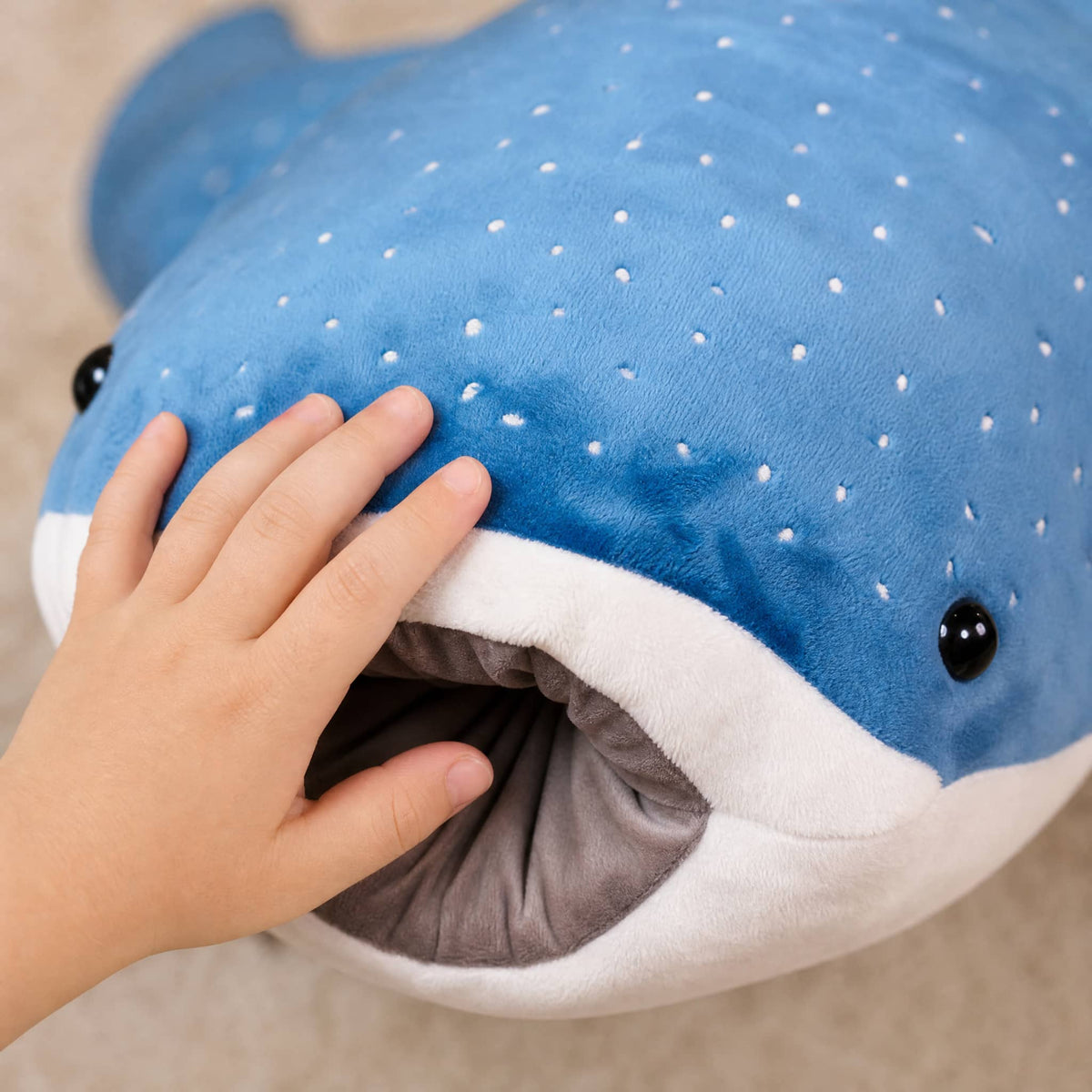 Whale Shark Plush Toy 50 cm — Soft Cuddle Pillow 3