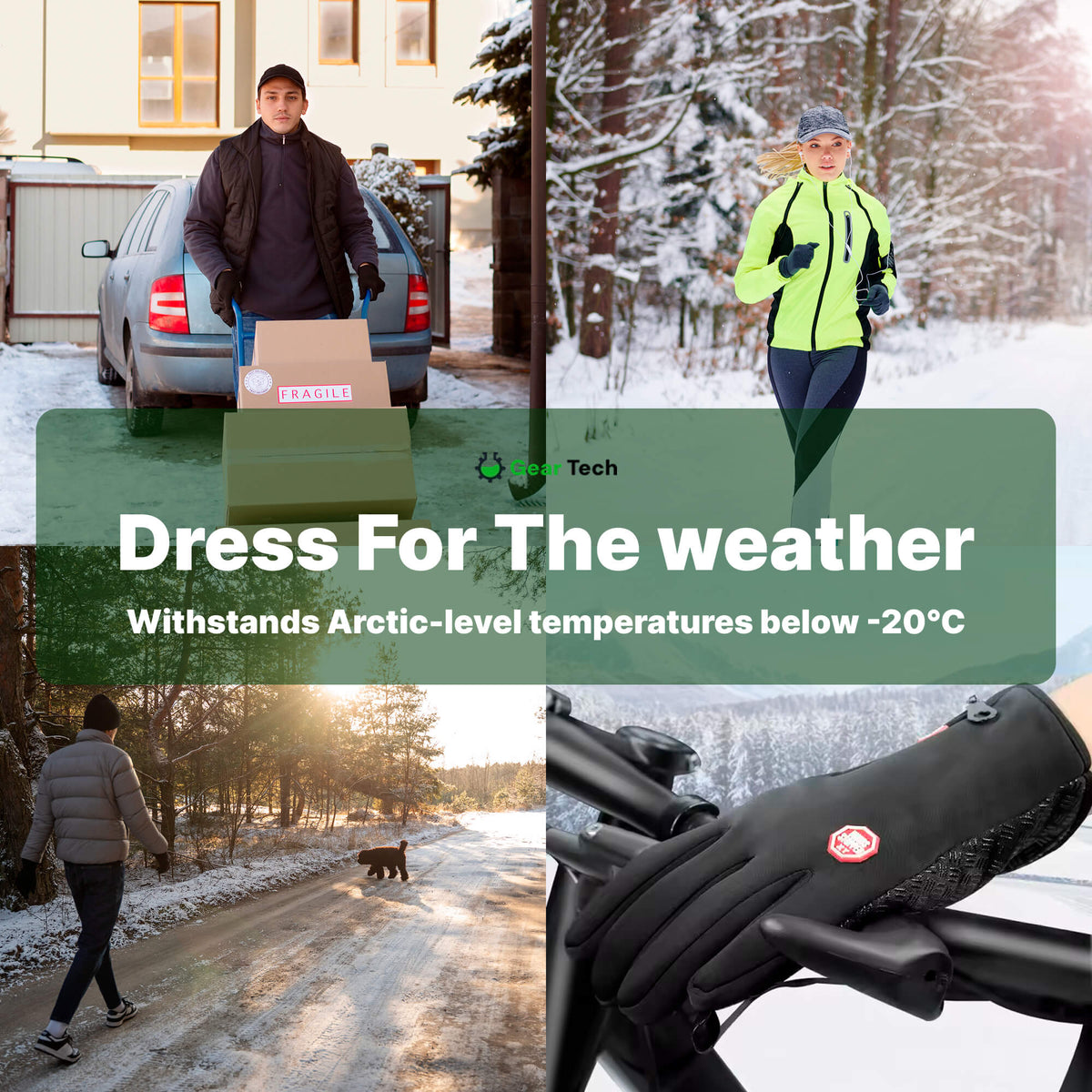 Windproof Thermal Gloves — Touchscreen & Non-Slip Winter Grip 2