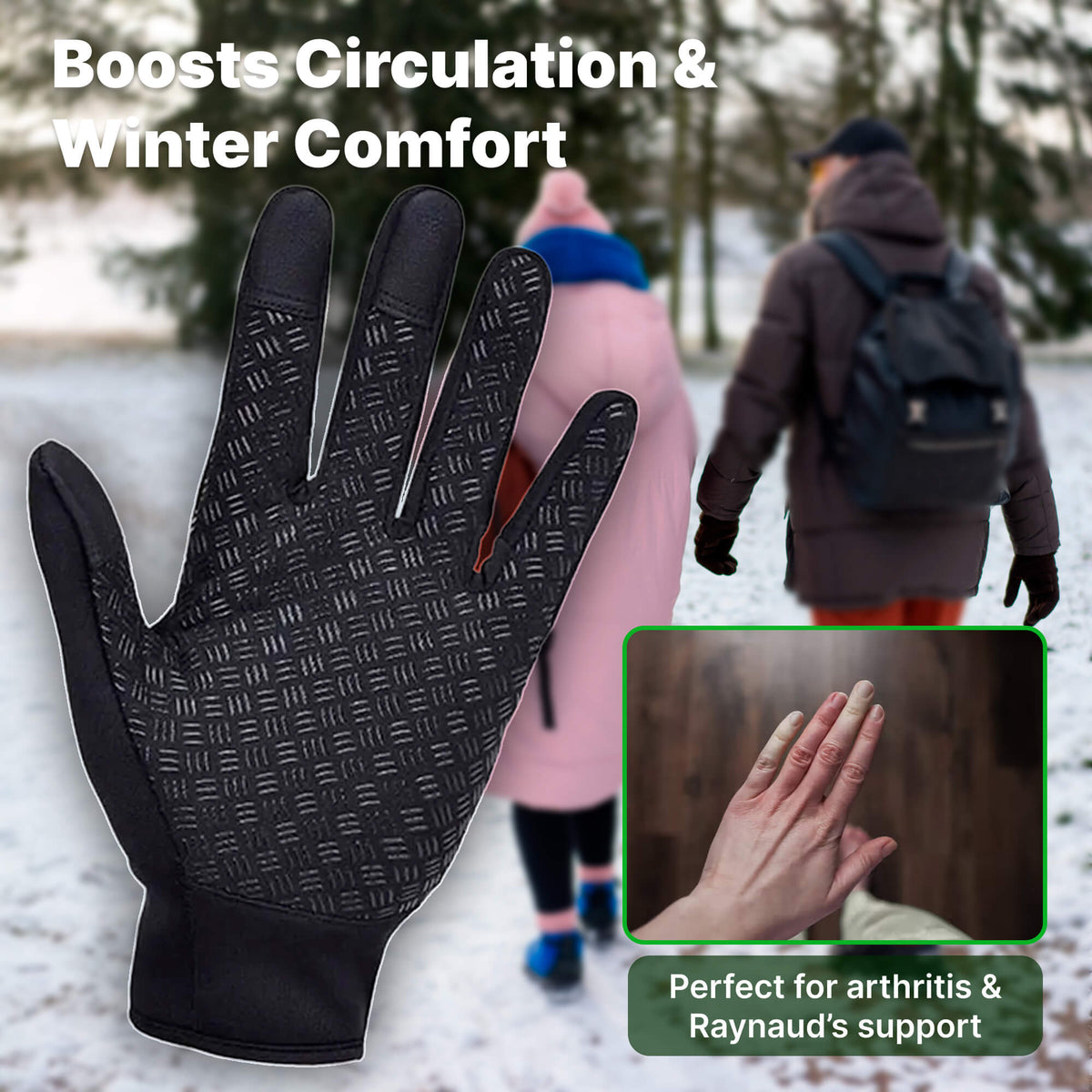 Windproof Thermal Gloves — Touchscreen & Non-Slip Winter Grip 6