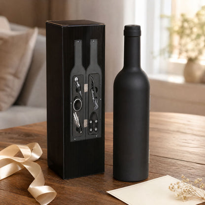 Wine Accessory Set in Bottle Case — 3 or 5 Piece Gift Set 5