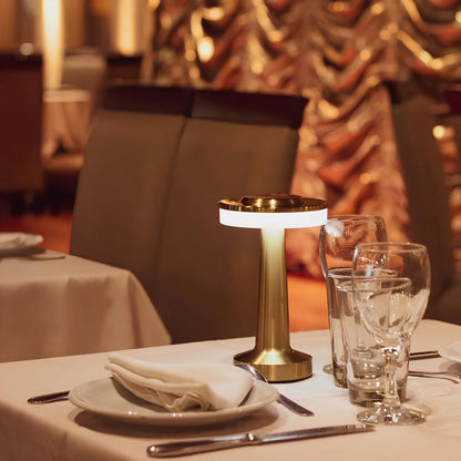 Wireless Retro Table Lamp — Dimmable USB-C Rechargeable Light 1