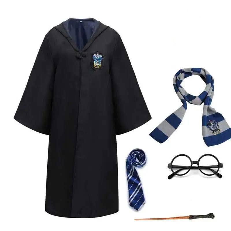 Complete Hogwarts Wizard Costume with Cloak & Accessories 10