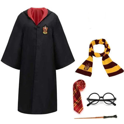 Complete Hogwarts Wizard Costume with Cloak & Accessories 7
