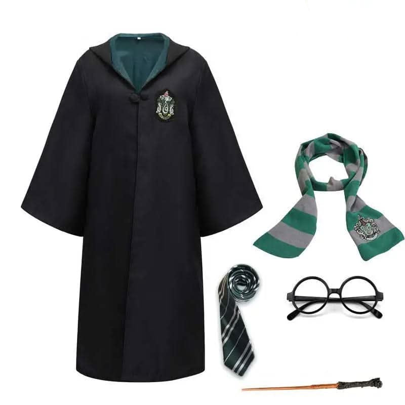 Complete Hogwarts Wizard Costume with Cloak & Accessories 8
