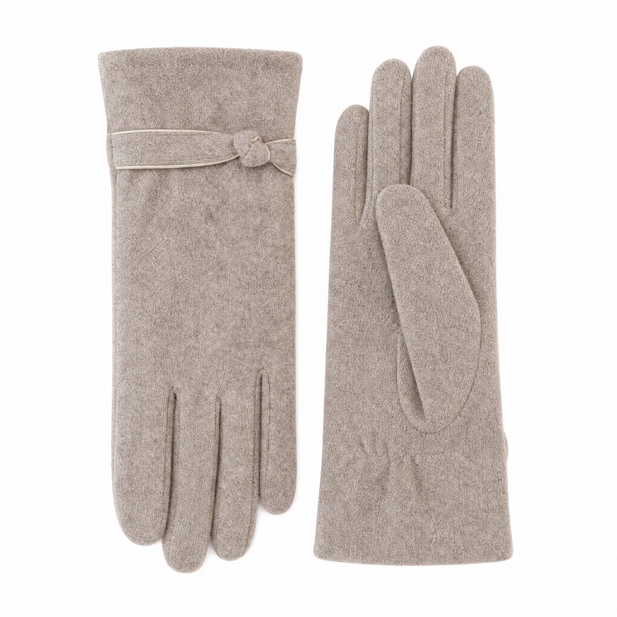 Women's Bow-Detail Winter Gloves — Wool-Look, One Size Fits All 8