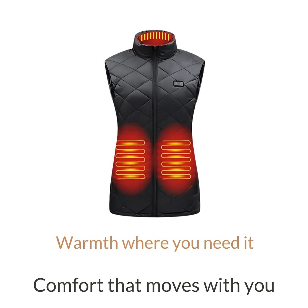 Women's Heated Gilet — 9-Zone Electric Vest, 3 Heat Levels 3