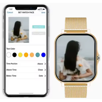 Women's Smartwatch with GPS, Fitness Tracking & Mesh Metal Band 2