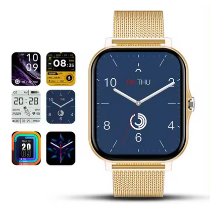 Women's Smartwatch with GPS, Fitness Tracking & Mesh Metal Band 4
