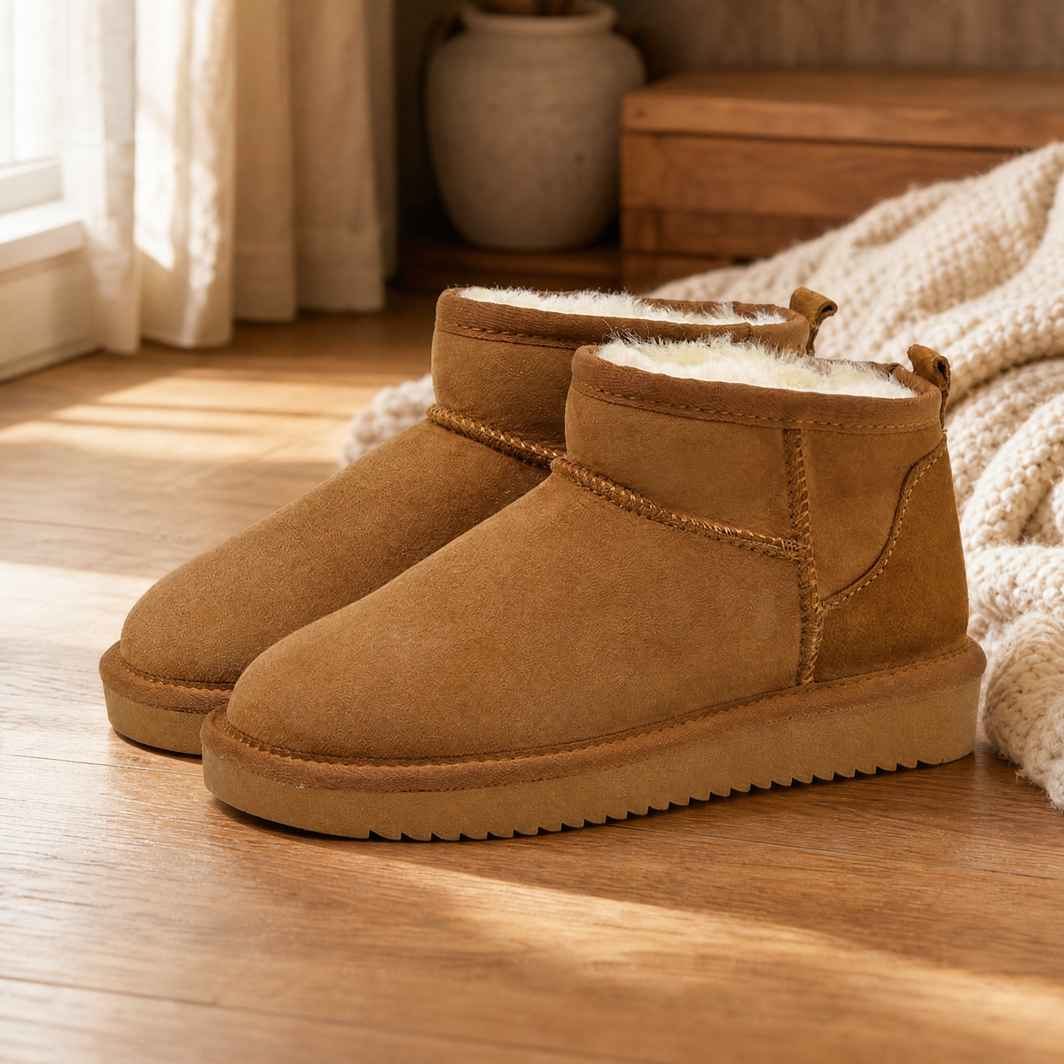 Ankle Boots Women — Fur Lined Non-Slip Winter Boots 1