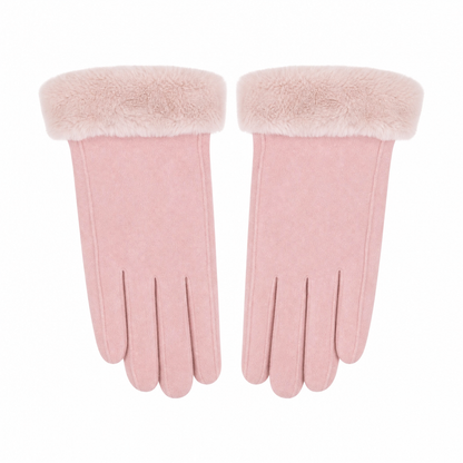 Women's Winter Gloves with Faux Fur Cuff — One Size Fits All 7