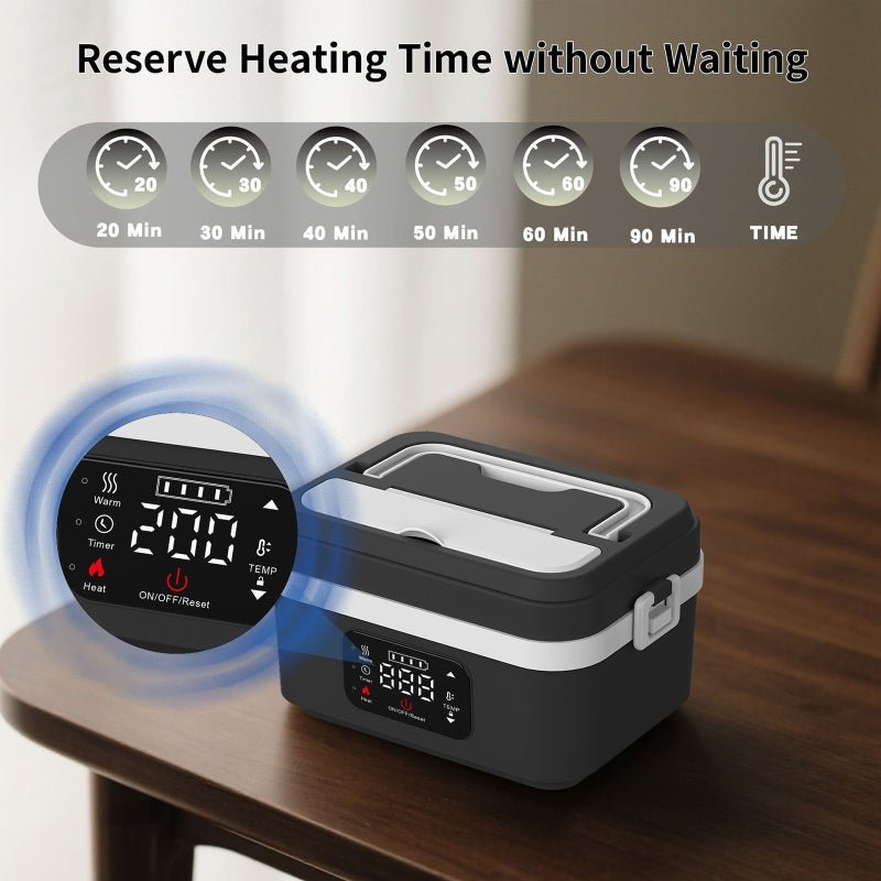 WORKWARM Self-Heating Lunch Box — Wireless 1000ml USB-C 3