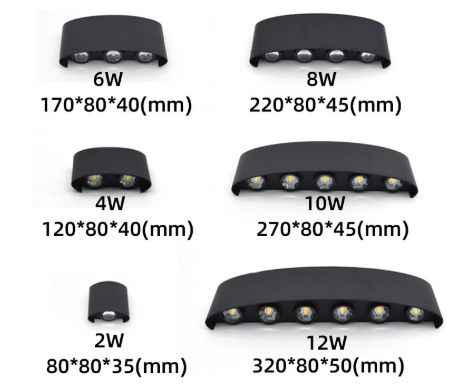 YardGlow LED Outdoor Wall Light — Waterproof Aluminum 2W–8W 9